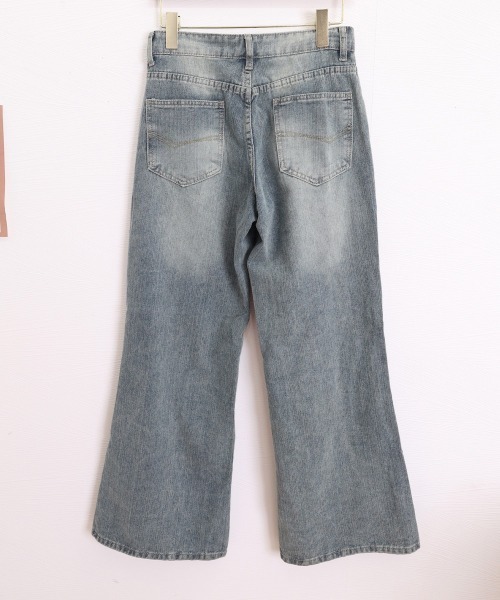Miniministore(ミニミニストア)の「レトロジーンズ ワイドデニムパンツ韓国風(デニムパンツ・レディース・ブルー・M/XL/S/L)」の15枚目の写真