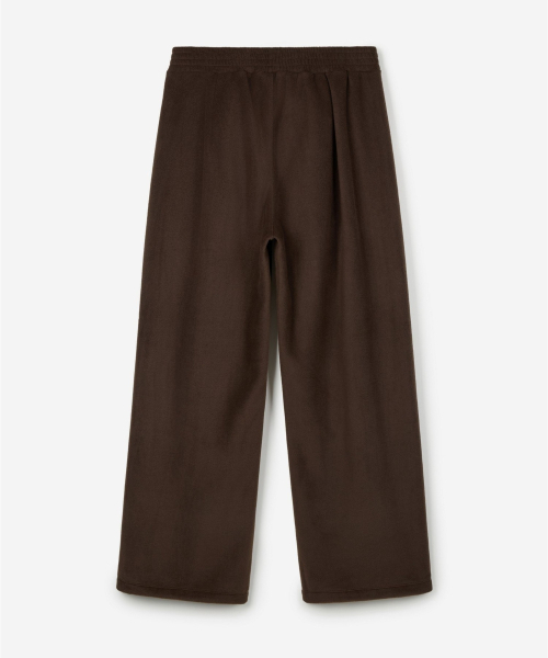 TNGT（ティーエヌジーティー）の「Fleece Wide-Leg Pants (Brown) TNPA6F112W2（スウェットパンツ・メンズ・その他・SMALL/MEDIUM/LARGE/X-LARGE/X-SMALL）」の3枚目の写真