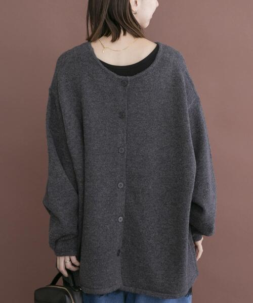 ITEMS URBANRESEARCH(アイテムズ アーバンリサーチ)の「2WAYボリュームニット(ニット/セーター・レディース・チャコールグレー/ライトブルー/ベージュ・FREE)」の9枚目の写真