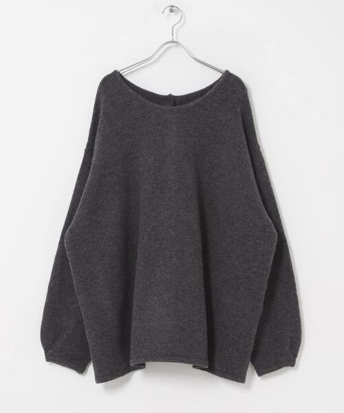 ITEMS URBANRESEARCH(アイテムズ アーバンリサーチ)の「2WAYボリュームニット(ニット/セーター・レディース・チャコールグレー/ライトブルー/ベージュ・FREE)」の11枚目の写真