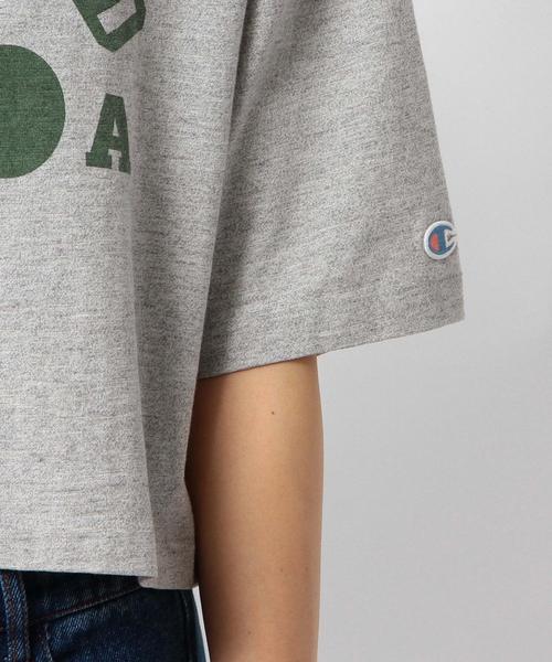 Another Edition(アナザーエディション)の「AE×ChampionロゴショートT/ BCAE×ChampionLOGO SHORT◆(Tシャツ/カットソー・レディース・オフホワイト/グレー/レッド・フリー)」の11枚目の写真