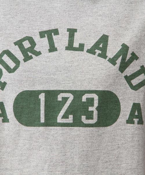 Another Edition(アナザーエディション)の「AE×ChampionロゴショートT/ BCAE×ChampionLOGO SHORT◆(Tシャツ/カットソー・レディース・オフホワイト/グレー/レッド・フリー)」の14枚目の写真