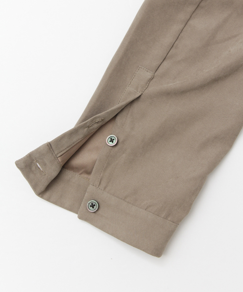 SENSE OF PLACE by URBAN RESEARCH（センスオブプレイスバイアーバンリサーチ）の「ベロアロングノーカラーZIPシャツ（シャツ/ブラウス・メンズ・ベージュ/ブラック・LARGE/MEDIUM）」の20枚目の写真