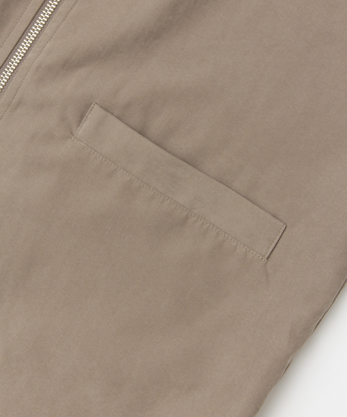 SENSE OF PLACE by URBAN RESEARCH（センスオブプレイスバイアーバンリサーチ）の「ベロアロングノーカラーZIPシャツ（シャツ/ブラウス・メンズ・ベージュ/ブラック・LARGE/MEDIUM）」の9枚目の写真