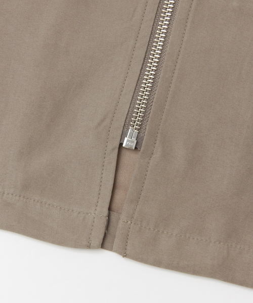 SENSE OF PLACE by URBAN RESEARCH（センスオブプレイスバイアーバンリサーチ）の「ベロアロングノーカラーZIPシャツ（シャツ/ブラウス・メンズ・ベージュ/ブラック・LARGE/MEDIUM）」の11枚目の写真