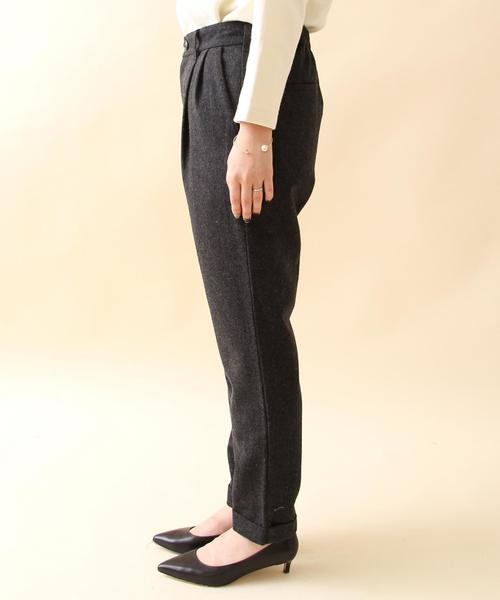 coen（コーエン）の「ウォッシャブルウールテーパードパンツ（その他パンツ・レディース・ダークグレー/ネイビー・MEDIUM/LARGE）」の11枚目の写真