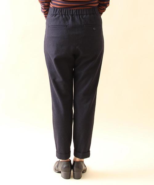 coen（コーエン）の「ウォッシャブルウールテーパードパンツ（その他パンツ・レディース・ダークグレー/ネイビー・MEDIUM/LARGE）」の5枚目の写真