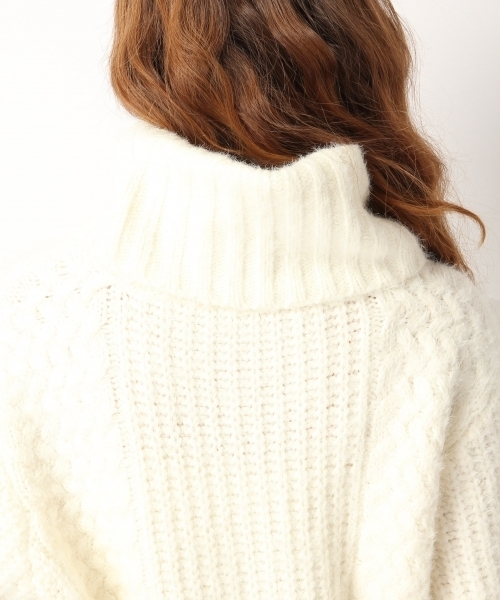 Heather（ヘザー）の「タートルシャギー*ケーブル　741818（ニット/セーター・レディース・ホワイト系その他/ミント/ピンク系その他・ONE SIZE）」の13枚目の写真