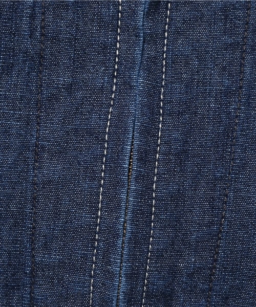 GREEN BOWL（グリーンボウル）の「GREEN BOWL Dungaree Full Zip Jacket/グリーンボウルフルジップジャケット（デニムジャケット・メンズ・インディゴブルー・38/36/40）」の4枚目の写真