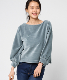 mysty woman | カットコーデュロイボリューム袖プルオーバー(Tシャツ/カットソー)