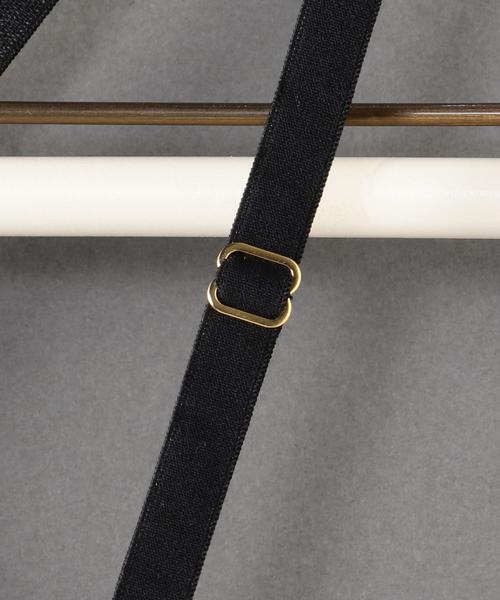 6(ロク)の「<6(ROKU)>SATIN BACK CROSS BRA/ブラ ◆(ブラジャー・レディース・ベージュ/ネイビー・FREE)」の10枚目の写真