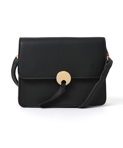 PLAIN CLOTHING(プレーンクロージング)の「ミニショルダーバッグ【PLAIN CLOTHING】(ショルダーバッグ・レディース・ブラック/グレー/キャメル・FREE)」の2枚目の写真