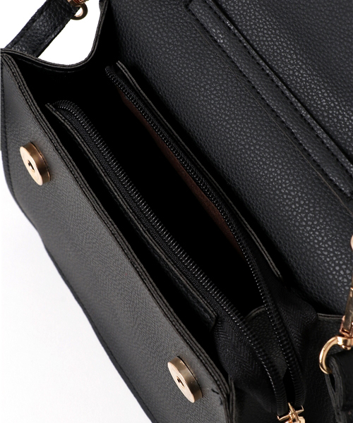 PLAIN CLOTHING(プレーンクロージング)の「ミニショルダーバッグ【PLAIN CLOTHING】(ショルダーバッグ・レディース・ブラック/グレー/キャメル・FREE)」の7枚目の写真