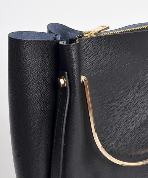 MARCO BIANCHINI（マルコビアンチーニ）の「MARCO BIANCHINI:ゴールドカラーハンドル2WAYバッグ◇（トートバッグ・レディース・レッド/ベージュ/ブラック/ライトブルー/キャメル/オレンジ・ONE SIZE）」の15枚目の写真