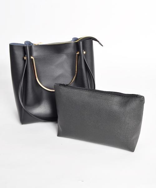 MARCO BIANCHINI（マルコビアンチーニ）の「MARCO BIANCHINI:ゴールドカラーハンドル2WAYバッグ◇（トートバッグ・レディース・レッド/ベージュ/ブラック/ライトブルー/キャメル/オレンジ・ONE SIZE）」の18枚目の写真