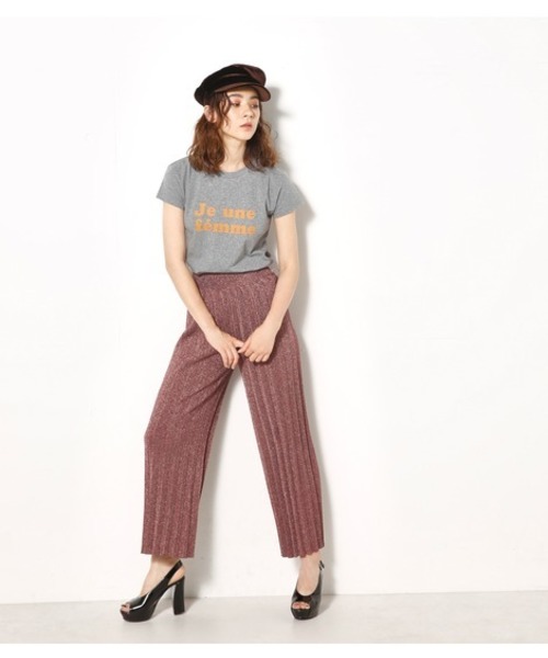 SLY（スライ）の「SHEER LAME PT（その他パンツ・レディース・ピンク系その他/ブラック/ブラウン・1/2）」の3枚目の写真