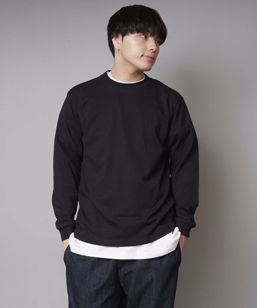 HANES（ヘインズ）の「【HANES/ヘインズ】BEFFY LONGSLEEVE TEE/ビーフィー/ロンT/無地/ユニセックス  ヘビーウェイト（Tシャツ/カットソー・メンズ・ネイビー/グレー/ホワイト/ブラック/チャコールグレー・LARGE/MEDIUM/X-LARGE/SMALL/X-SMALL）」の12枚目の写真