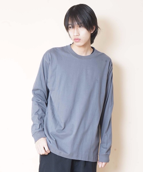HANES（ヘインズ）の「【HANES/ヘインズ】BEFFY LONGSLEEVE TEE/ビーフィー/ロンT/無地/ユニセックス  ヘビーウェイト（Tシャツ/カットソー・メンズ・ネイビー/グレー/ホワイト/ブラック/チャコールグレー・LARGE/MEDIUM/X-LARGE/SMALL/X-SMALL）」の17枚目の写真