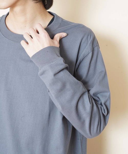 HANES（ヘインズ）の「【HANES/ヘインズ】BEFFY LONGSLEEVE TEE/ビーフィー/ロンT/無地/ユニセックス  ヘビーウェイト（Tシャツ/カットソー・メンズ・ネイビー/グレー/ホワイト/ブラック/チャコールグレー・LARGE/MEDIUM/X-LARGE/SMALL/X-SMALL）」の14枚目の写真