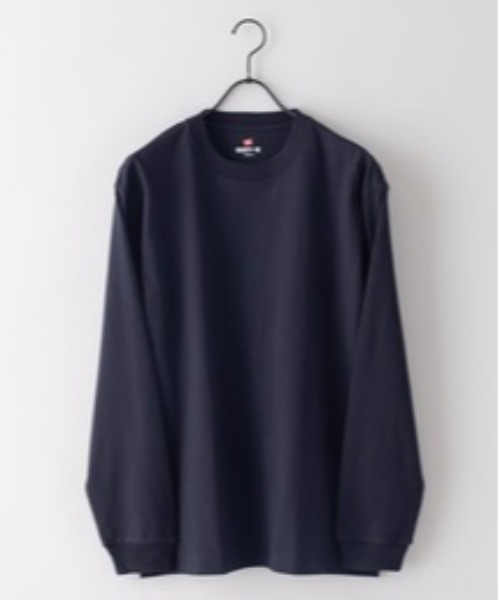 HANES（ヘインズ）の「【HANES/ヘインズ】BEFFY LONGSLEEVE TEE/ビーフィー/ロンT/無地/ユニセックス  ヘビーウェイト（Tシャツ/カットソー・メンズ・ネイビー/グレー/ホワイト/ブラック/チャコールグレー・LARGE/MEDIUM/X-LARGE/SMALL/X-SMALL）」の22枚目の写真