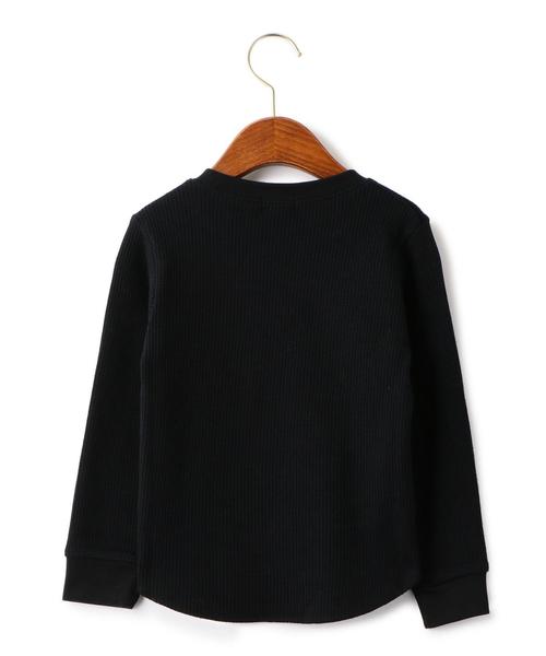 green label relaxing(グリーンレーベルリラクシング)の「WEB限定【キッズ】ドライ ワッフル クルーネック(Tシャツ/カットソー・キッズ・ブラック/グレー/ホワイト・125/105/135/115)」の9枚目の写真