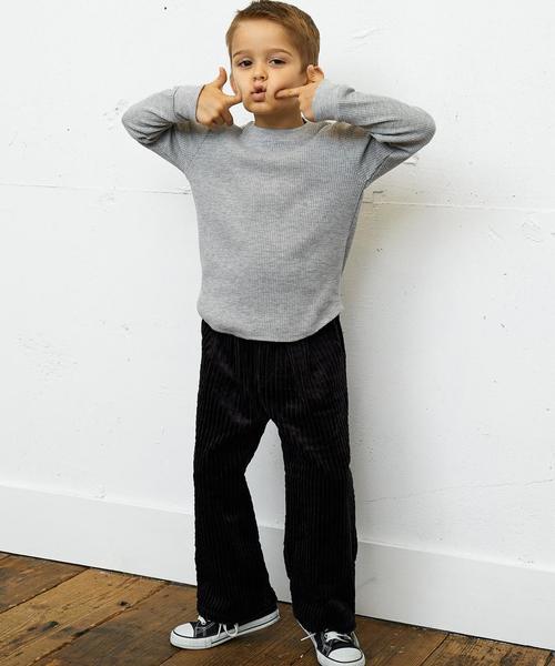 green label relaxing(グリーンレーベルリラクシング)の「WEB限定【キッズ】ドライ ワッフル クルーネック(Tシャツ/カットソー・キッズ・ブラック/グレー/ホワイト・125/105/135/115)」の15枚目の写真