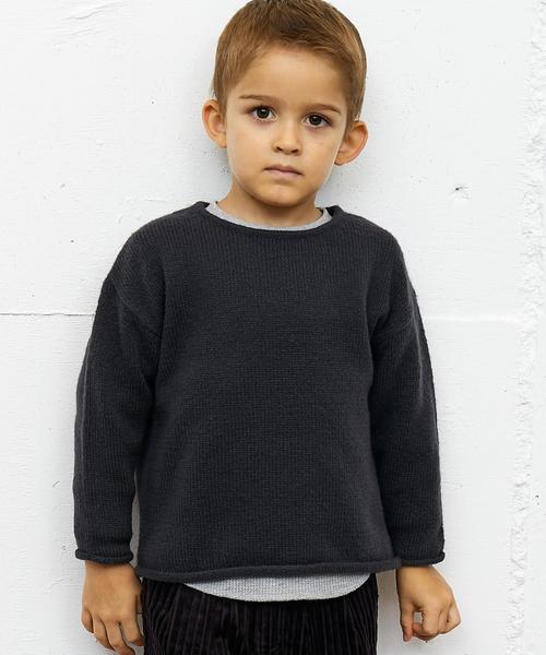 green label relaxing(グリーンレーベルリラクシング)の「WEB限定【キッズ】ドライ ワッフル クルーネック(Tシャツ/カットソー・キッズ・ブラック/グレー/ホワイト・125/105/135/115)」の10枚目の写真