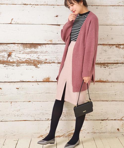 earth music&ecology（アースミュージックアンドエコロジー）の「・Wポケットナロースカート（スカート・レディース・ブラック/ベージュ/ピンクベージュ・S/M）」の14枚目の写真