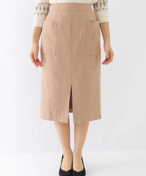 earth music&ecology（アースミュージックアンドエコロジー）の「・Wポケットナロースカート（スカート・レディース・ブラック/ベージュ/ピンクベージュ・S/M）」の18枚目の写真