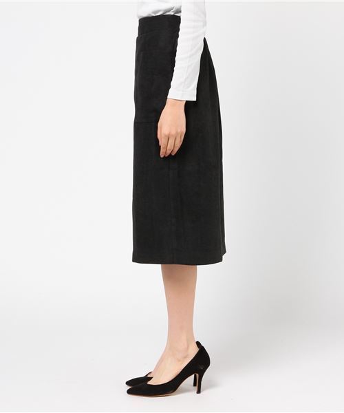 earth music&ecology（アースミュージックアンドエコロジー）の「・Wポケットナロースカート（スカート・レディース・ブラック/ベージュ/ピンクベージュ・S/M）」の9枚目の写真