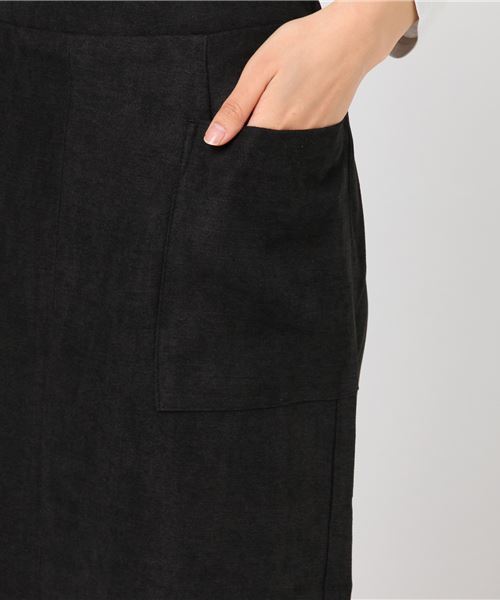 earth music&ecology（アースミュージックアンドエコロジー）の「・Wポケットナロースカート（スカート・レディース・ブラック/ベージュ/ピンクベージュ・S/M）」の10枚目の写真