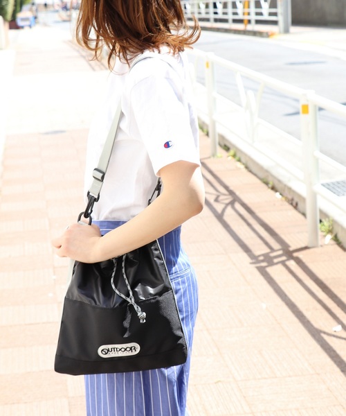 OUTDOOR PRODUCTS(アウトドアプロダクツ)の「【OUTDOOR PRODUCTS/アウトドアプロダクツ】 キンチャクBAG(ショルダーバッグ・レディース・ホワイト/ブラック/ベージュ/ピンク・FREE)」の14枚目の写真