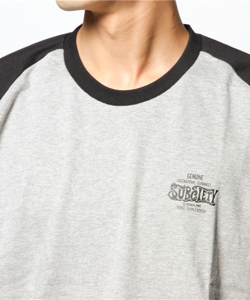 Subciety（サブサエティ）の「CLASSICAL MIND R-L/S（Tシャツ/カットソー・メンズ・ホワイト×ブラック/その他1・LARGE/X-LARGE/SMALL/MEDIUM）」の6枚目の写真