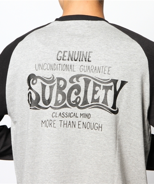 Subciety（サブサエティ）の「CLASSICAL MIND R-L/S（Tシャツ/カットソー・メンズ・ホワイト×ブラック/その他1・LARGE/X-LARGE/SMALL/MEDIUM）」の8枚目の写真