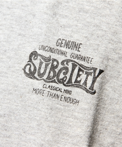 Subciety（サブサエティ）の「CLASSICAL MIND R-L/S（Tシャツ/カットソー・メンズ・ホワイト×ブラック/その他1・LARGE/X-LARGE/SMALL/MEDIUM）」の9枚目の写真
