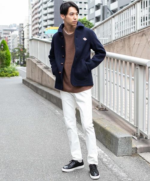 green label relaxing（グリーンレーベルリラクシング）の「[OCEANS12月号掲載] SC ハミルトン/RACN ラグラン クルー ニット ◆（ニット/セーター・メンズ・ライトブルー/ベージュ/ダークグレー/ワインレッド/ライラック/ロイヤルブルー/オレンジ・S/M/L）」の11枚目の写真