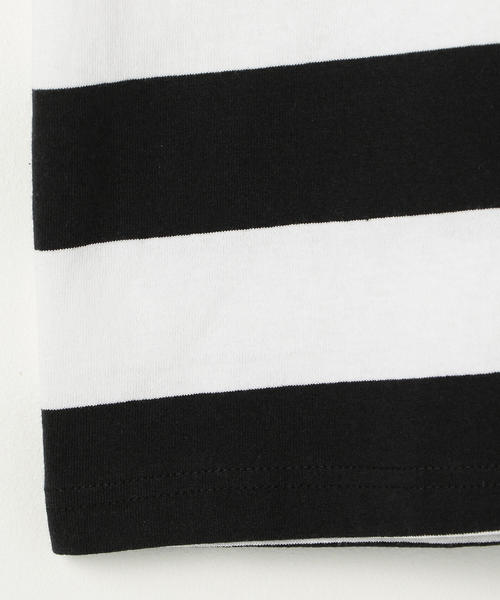 coen（コーエン）の「ワイドボーダーロングスリーブTシャツ（Tシャツ/カットソー・メンズ・ダークグリーン/ブラック/パープル・X-LARGE/MEDIUM/SMALL/LARGE）」の10枚目の写真