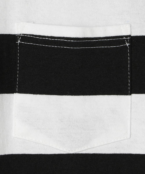 coen（コーエン）の「ワイドボーダーロングスリーブTシャツ（Tシャツ/カットソー・メンズ・ダークグリーン/ブラック/パープル・X-LARGE/MEDIUM/SMALL/LARGE）」の9枚目の写真