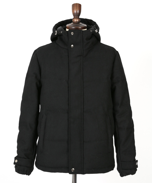 Ressaca(レサーカ)の「ダウンジャケット / Melton Wool Hooded Down Jacket(ダウンジャケット/コート・メンズ・ブラック/ネイビー/キャメル/チャコール/グレー・S/M/L/XL/XXL)」の11枚目の写真
