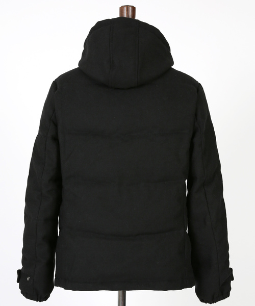 Ressaca(レサーカ)の「ダウンジャケット / Melton Wool Hooded Down Jacket(ダウンジャケット/コート・メンズ・ブラック/ネイビー/キャメル/チャコール/グレー・S/M/L/XL/XXL)」の12枚目の写真