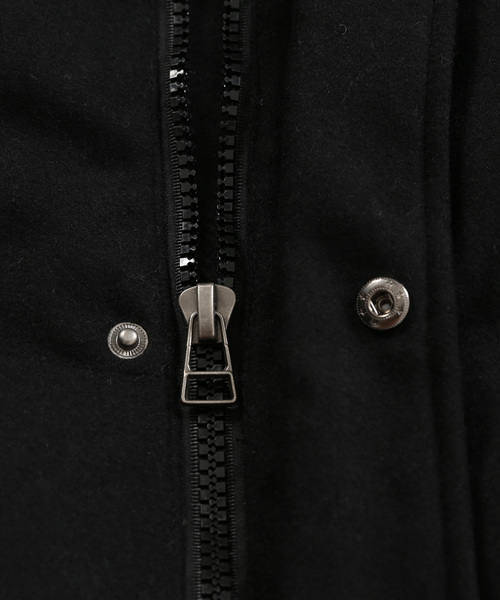 Ressaca(レサーカ)の「ダウンジャケット / Melton Wool Hooded Down Jacket(ダウンジャケット/コート・メンズ・ブラック/ネイビー/キャメル/チャコール/グレー・S/M/L/XL/XXL)」の14枚目の写真