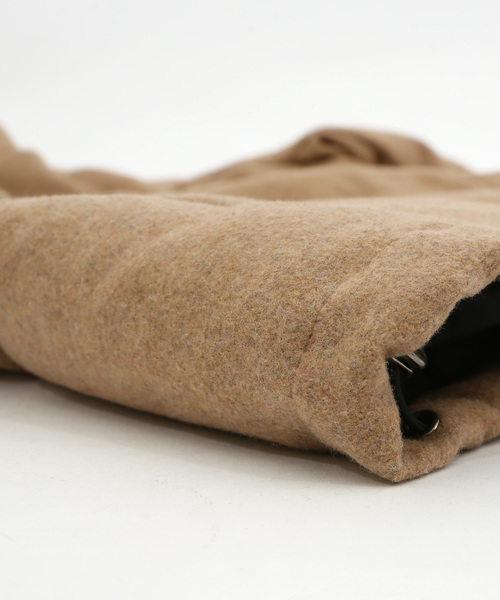 Ressaca(レサーカ)の「ダウンジャケット / Melton Wool Hooded Down Jacket(ダウンジャケット/コート・メンズ・ブラック/ネイビー/キャメル/チャコール/グレー・S/M/L/XL/XXL)」の15枚目の写真