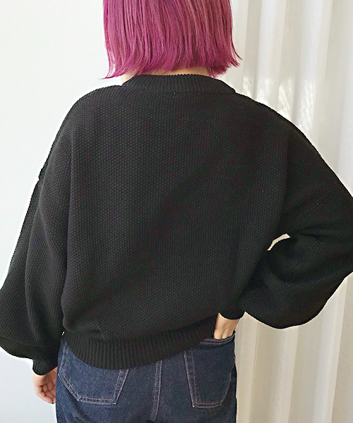 apres jour（アプレジュール）の「刺繍ロゴニット【ZOZOTOWN限定アイテム】（ニット/セーター・レディース・クリーム/ブラック/ベージュ・フリー）」の10枚目の写真