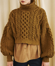 CLANE 新品タグ付きHAND CABLE COMPACT KNIT TOPS セール】HAND CABLE COMPACT KNIT TOPS（ニット/セーター