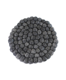 b2c フェルトボール ラウンド トリベット/鍋敷き