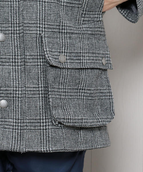 Barbour グレー・チェック柄ジャケット Barbour（バブアー）の「＜Barbour＞ GLEN CHECK BEDALE JACKET