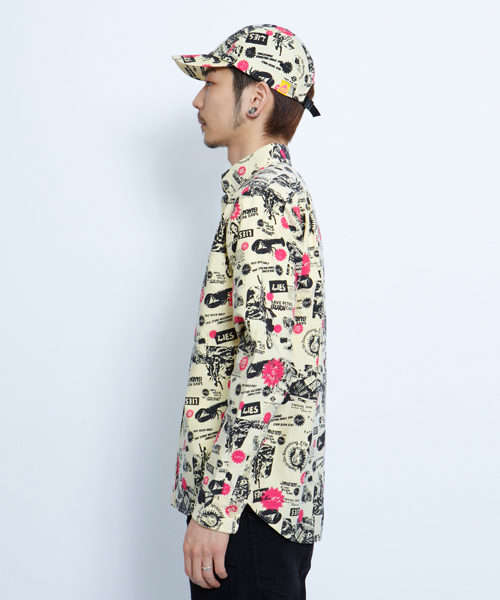 XLARGE(エクストララージ)の「XLARGE×JAMIE REID OX B.D.SHIRT JAMIE REID(シャツ/ブラウス・メンズ・ホワイト/イエロー/ブルー・SMALL/MEDIUM/LARGE/X-LARGE)」の4枚目の写真