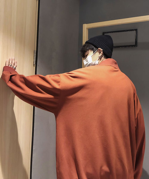 neos（ネオス）の「【neos -addictive design-】ビッグシルエット スタンド襟 ハーフジップ アノラックシャツ（シャツ/ブラウス・メンズ・ブラック/グレー/テラコッタ/カーキ/ネイビー・MEDIUM/LARGE）」の22枚目の写真