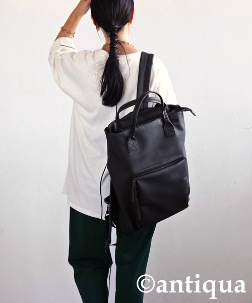 antiqua(アンティカ)の「2wayバッグパック(バックパック/リュック・レディース・ブラック・FREE)」の7枚目の写真