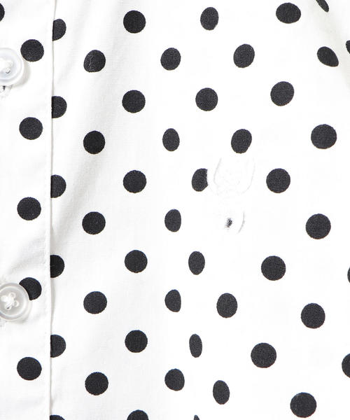 coen（コーエン）の「【オケージョンにもおすすめ・coen キッズ / ジュニア】ドットカッタウェイシャツ(100～150cm)（シャツ/ブラウス・キッズ・オフホワイト/ブラック/ライトブルー・140/130/120/150/100/110）」の8枚目の写真